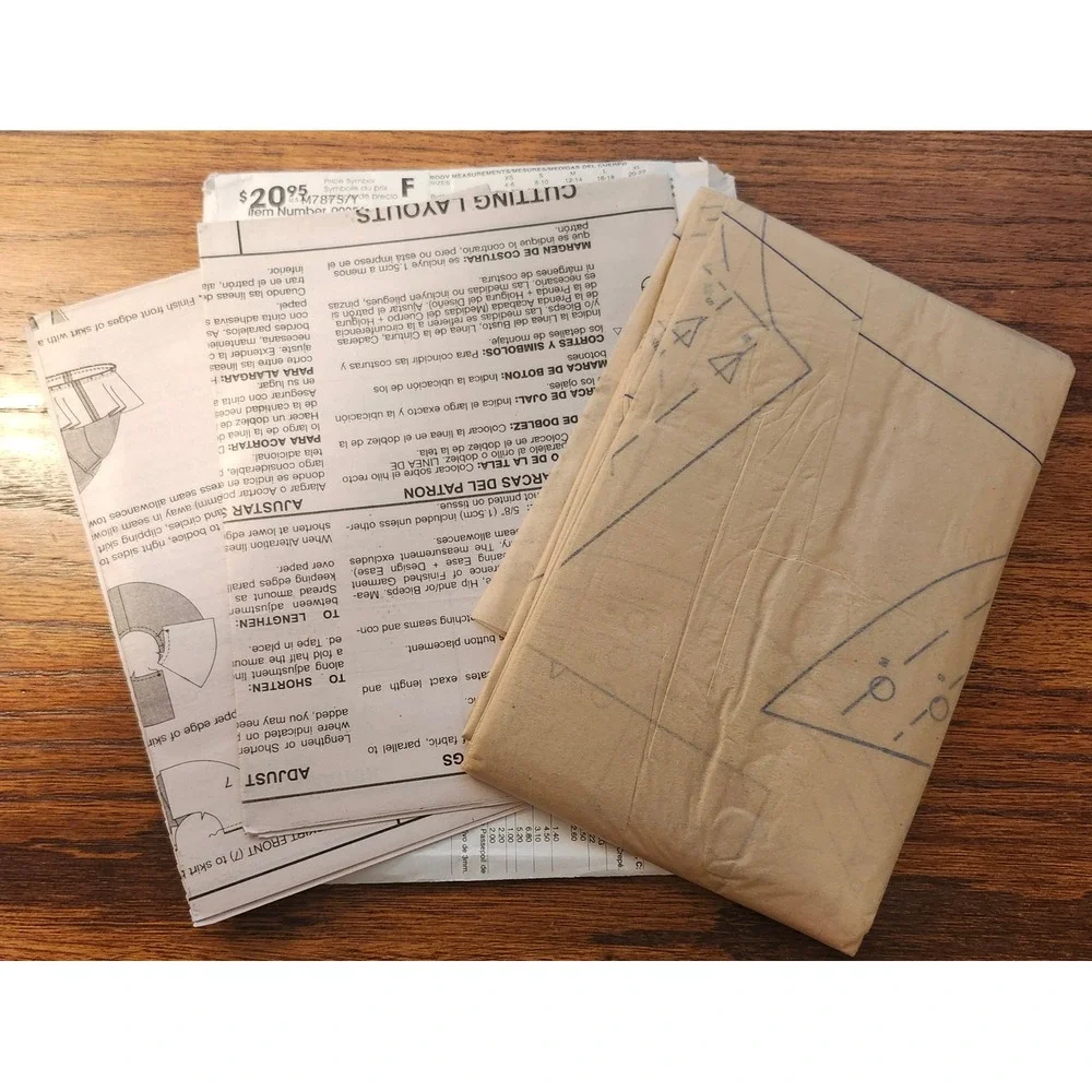 McCall's M7875 Sewing Pattern Misses Robe Jacket Pants Belt Size Y XSM-MED